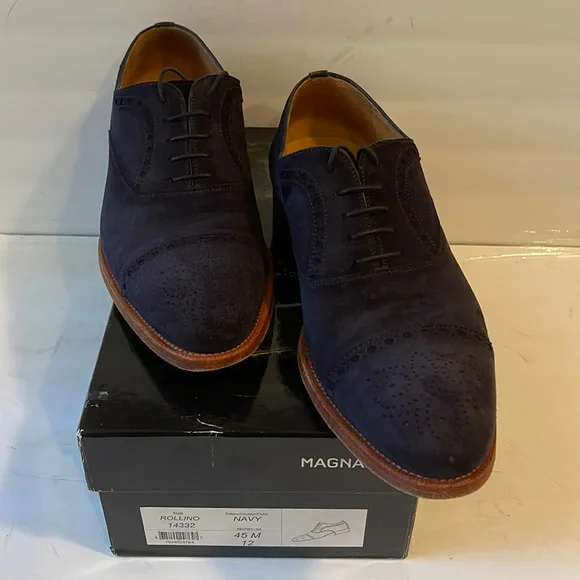 Magnanni suede oxfords Magnanni Dress Shoes Mens Size 11.5 Knight Square Toe Derby  main image 4